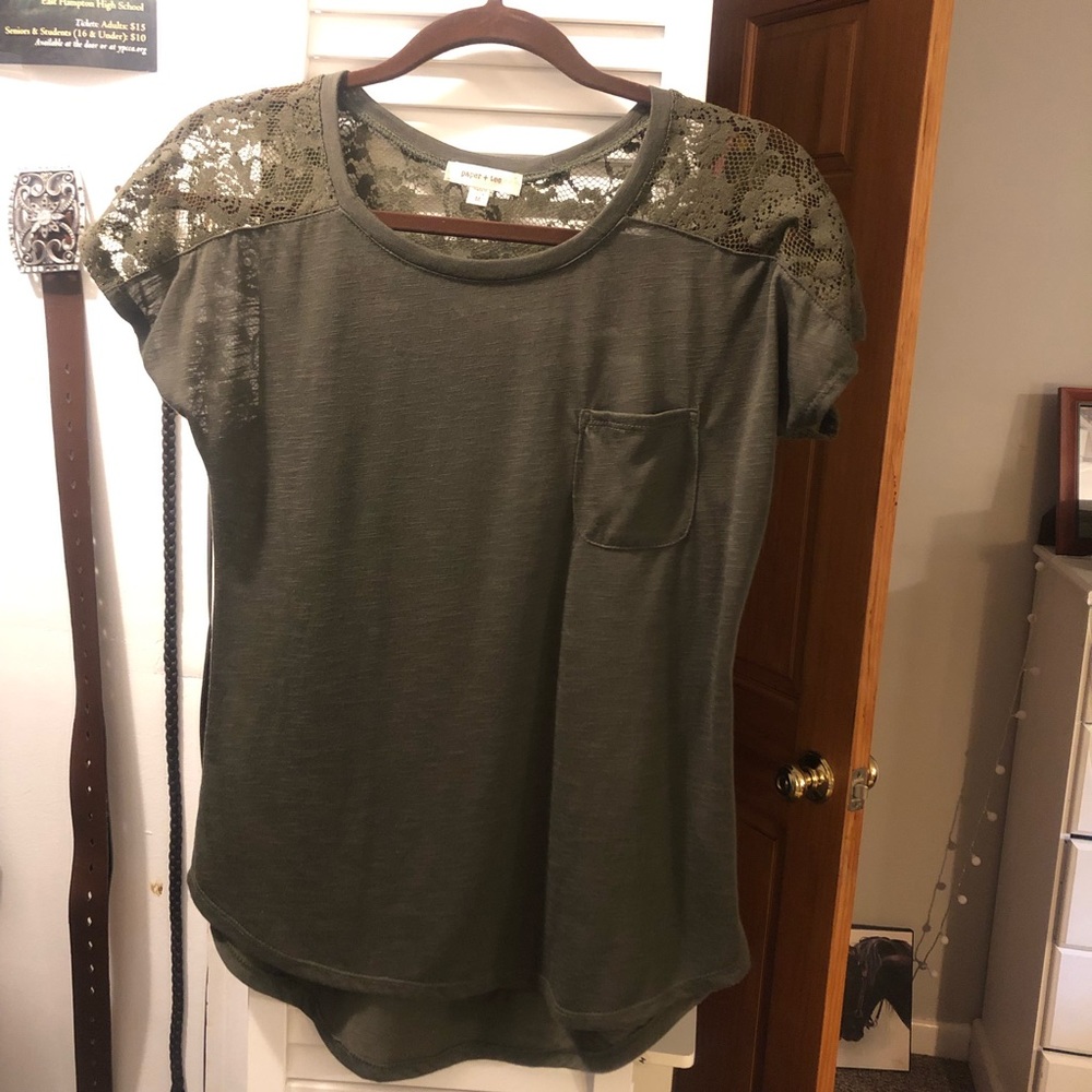New green blouse